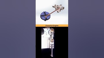 Rotary to Linear Motion Mechanism 🙌😇 Powerful Engine #design #engineering #3dcad #mechanical