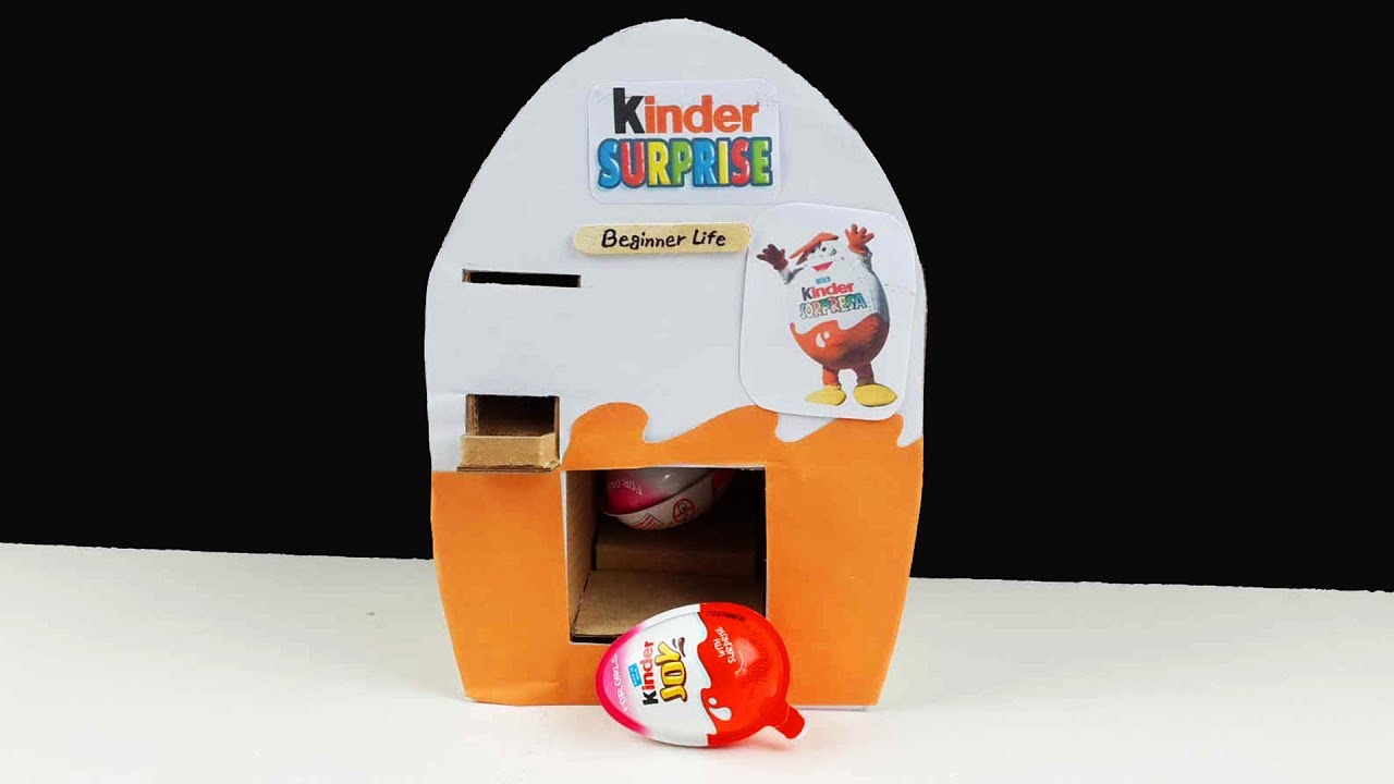 How to make Kinder Surprise Eggs Vending Machine Method #3 - Amazing DIY Kinder Joy Vending Machine