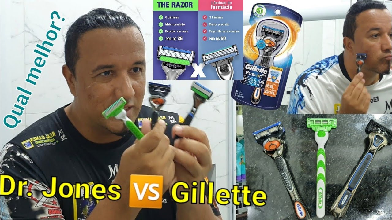 não compre Dr. Jones sem antes ver esse vídeo. qual melhor? Gillette ...