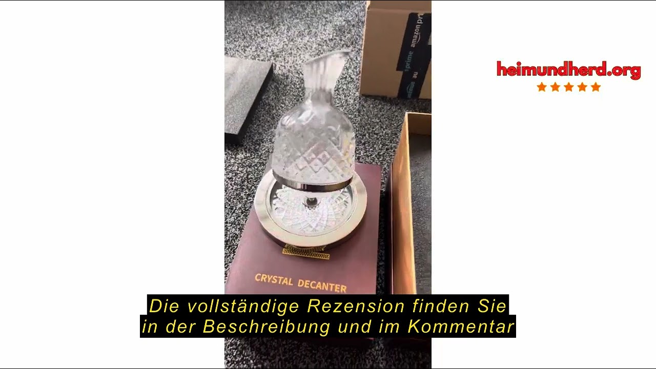 Produktbewertung paysky Wein Dekanter, 1,5L, Weinbelüfter, Wein-Karaffe aus Kristallglas, Rotwein Gl
