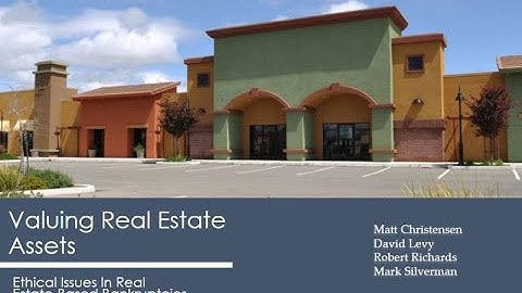 1 Valuing Real Estate Assets