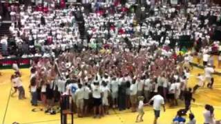 Final Point, Crowd Rushes Court Csu Rams Beat Nebraska