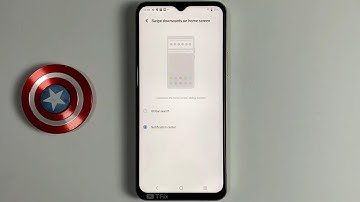 Swipe down on home screen to open notification bar on Vivo Y33s Android 11