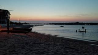 Sunset over Barnegat Bay in Ocean Gate, NJ