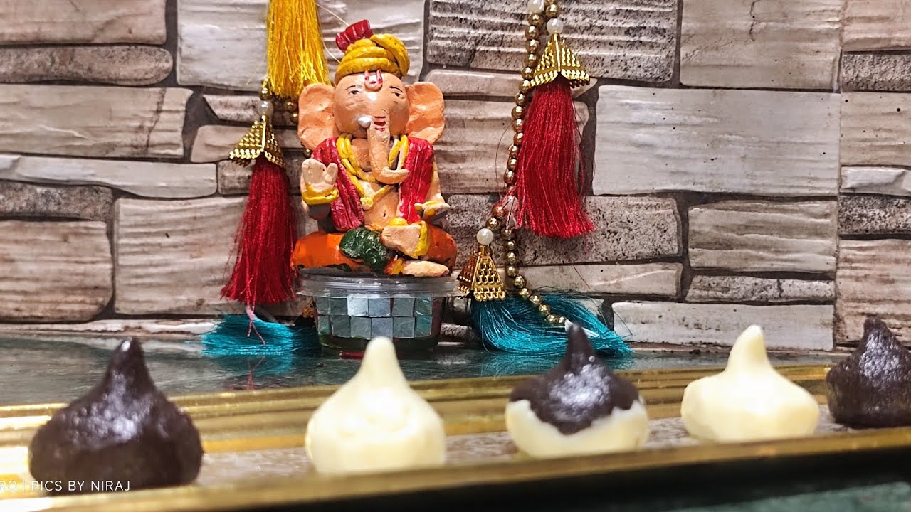 Fireless Paneer Chocolate Modak quick and easy prasad recipe for ...