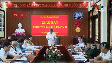Giao ban công tác báo chí tháng 11