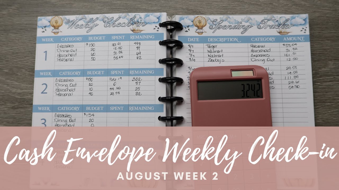 Weekly Check-in| August 2022-Cash Envelope Week 2 Check-in| Debt: $0