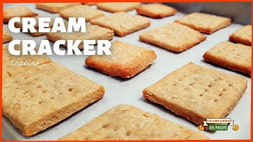 FAÇA CREAM CRACKER EM CASA! Receita simples, rápida e fácil desse biscoito salgadinho!