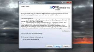 Visual Basic Tutorial 2 Installing The Visual Basic IDE