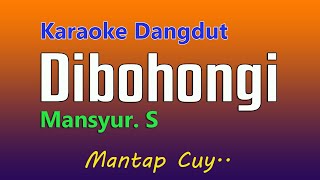 DIBOHONGI - Mansyur. S ( Karaoke Dangdut Tanpa Vokal )