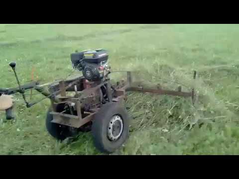 Грабли для сена на мотоблок. Простая конструкция - YouTube