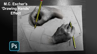 How to recreate M C Escher’s Drawing Hands in Photoshop