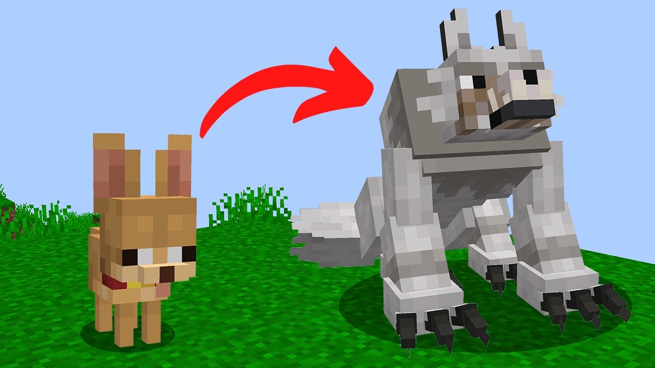 Minecraft'ta Yavru Bir Kurttan Alfa Kurda Dönüşmek