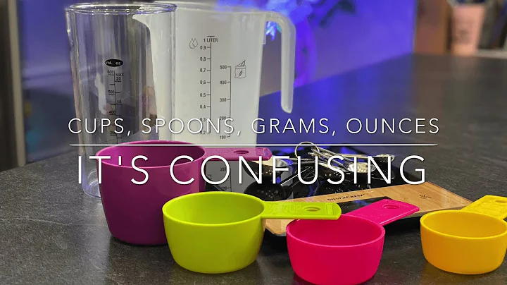 Cups, spoons, grams, ounces...it's confusing