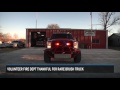 Volunteer firefighters thankful for new brush truck
