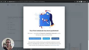 How to publish and submit a notebook to the Deepnote competition