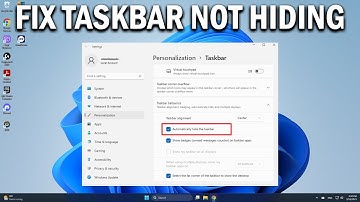 How To Fix Taskbar Does Not Hide When on Full Screen Mode in Windows 11 - Easy Fix