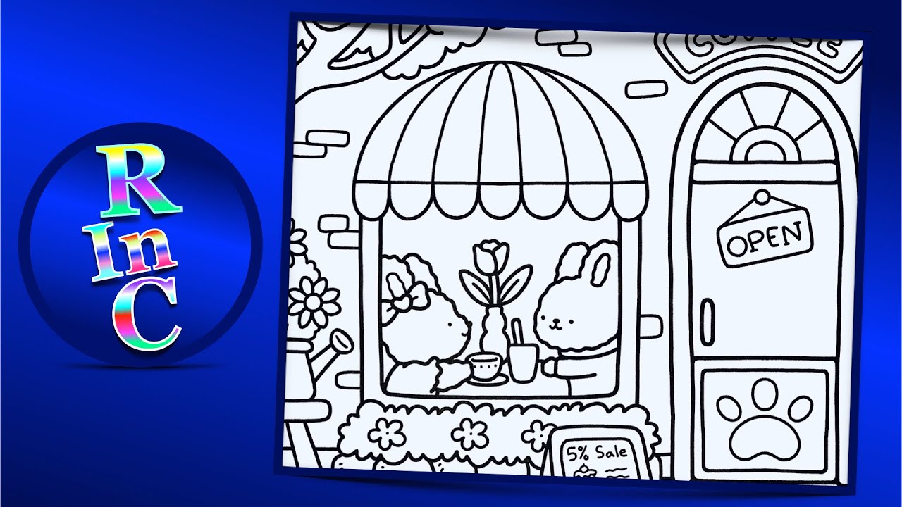 Coloring Video | Little Corner Coloring Book By Coco Wyo | Reelax In ...