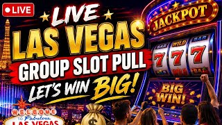 🎰 LIVE Las Vegas Group Slot Pull – Let’s Win Big! 💰