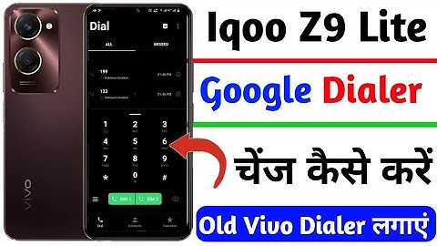 how to change dialer on iqoo z9 lite | iqoo z9 lite dialer change kaise kare