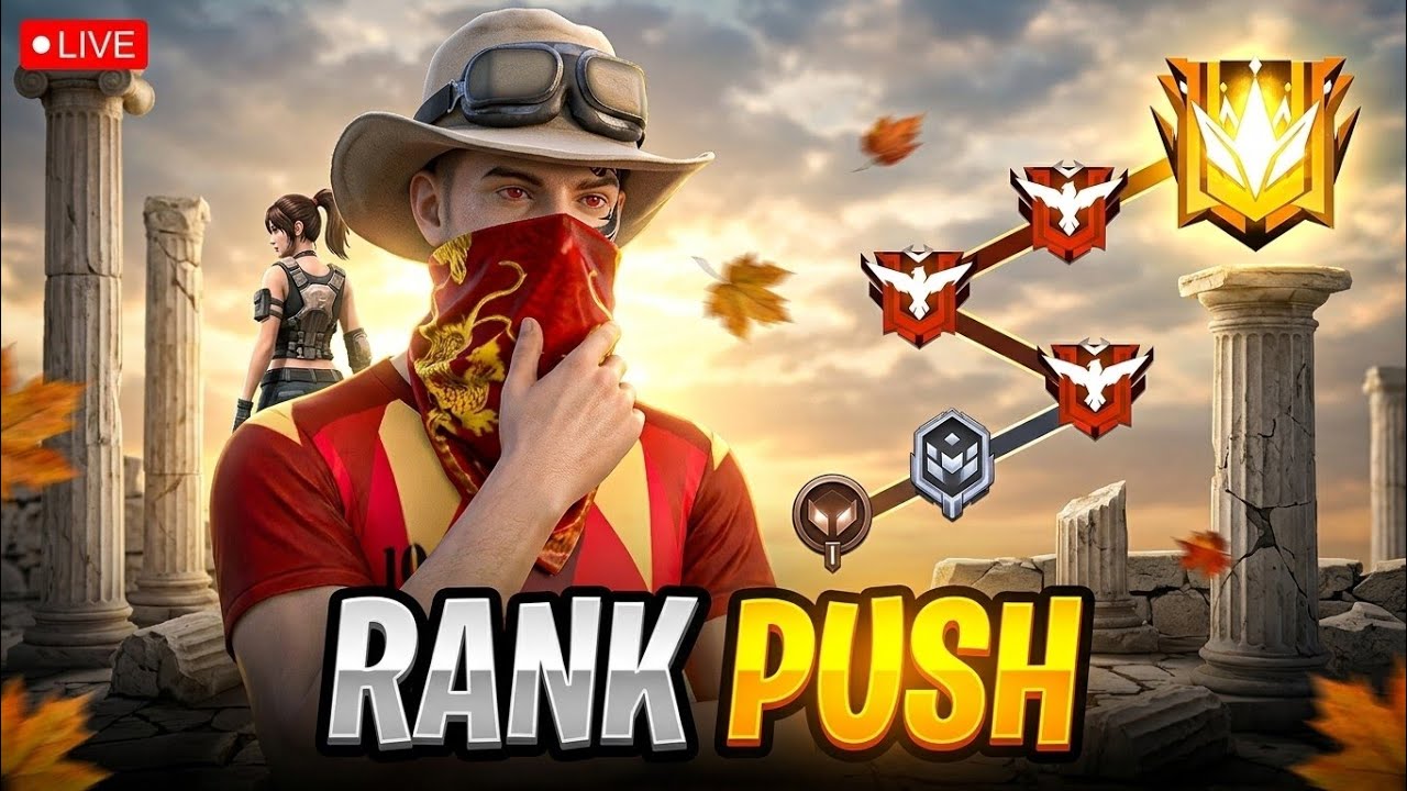 SG   SURAJ  is live! 🔥 Rank Push Road To Grandmaster ♥️🔥 #freefire