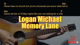 Logan Michael - Memory Lane | Easy Guitar Chord & Lyrics cover 