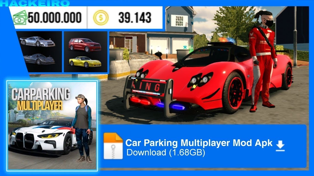 CAR PARKING MULTIPLAYER COM MOD DINHEIRO INFINITO E TUDO DESBLOQUEADO ...