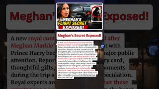 ROYAL BOMBSHELL: Meghan Markle's Hidden Flight Secret EXPOSED!
