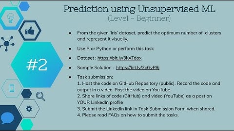 GRIP Task 2 - Prediction using Unsupervised ML | M.Talib Farooq | The Sparks Foundation(TSF)