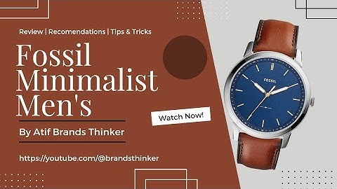 Fossil Minimalist FS5304 Review [ 4k ]