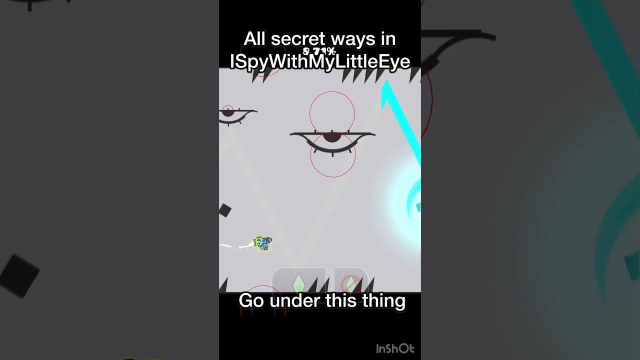 ISpyWithMyLittleEye All Secret Ways Swag Routes Geometrydash Gd Shorts
