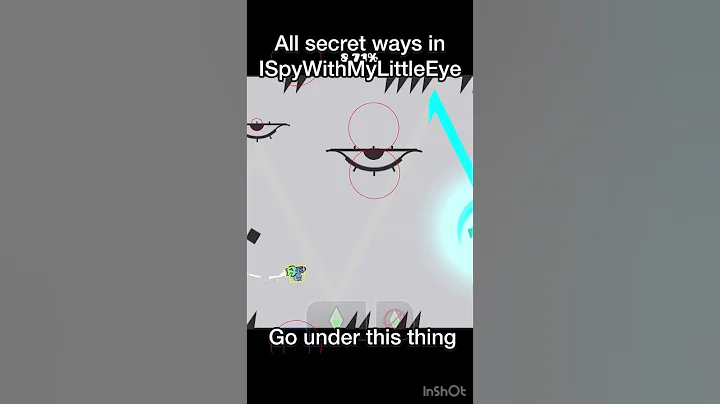ISpyWithMyLittleEye all secret ways/swag routes! #geometrydash #gd #shorts