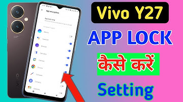 How to lock apps in Vivo y27/Vivo y27 me app lock kaise kare/app lock setting