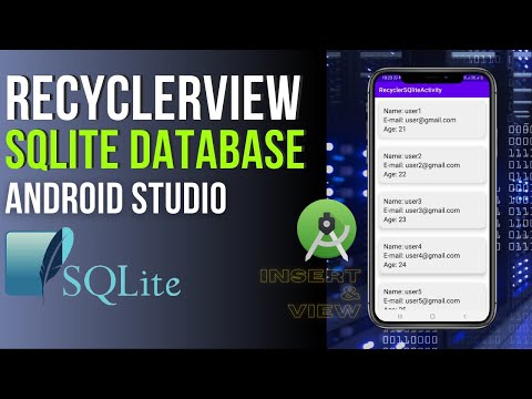 RecyclerView with SQLite Database | Populate RecyclerView with SQLite Database | Source Code