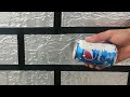 أصنع الحَجر بأستخدام عبوة بيبسي واحدة فارغه والاسبراي الحجر الطوب بارز بسهوله Using Pepsi and spray