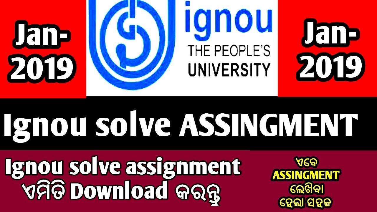 ignou solved assignment 2019 20 free download pdf