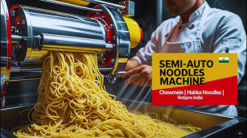 Semi Automatic Noodles Making Machine – Chowmein, Hakka Noodles Production | RotiPro India