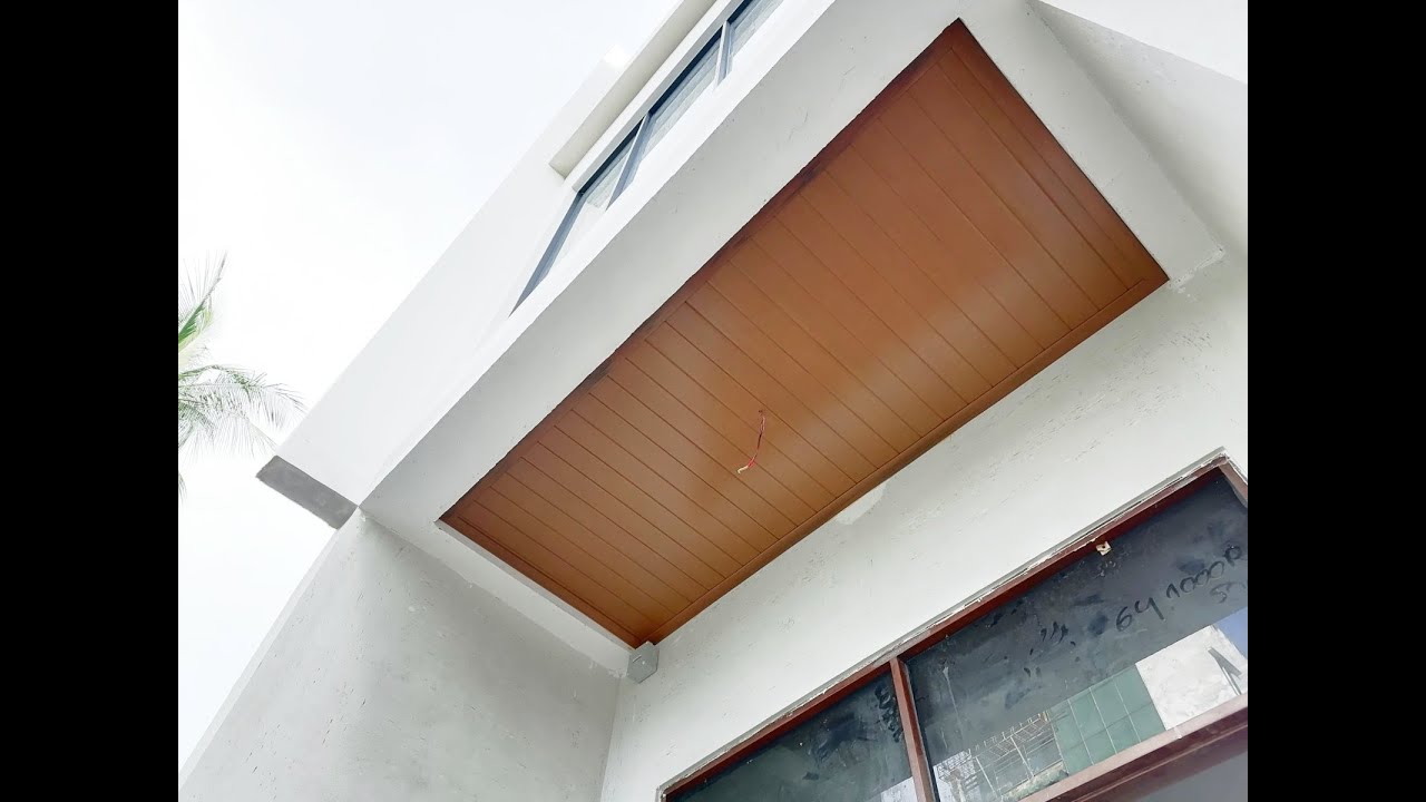 How to do a beautiful & natural teak wood taste outdoor ceiling using