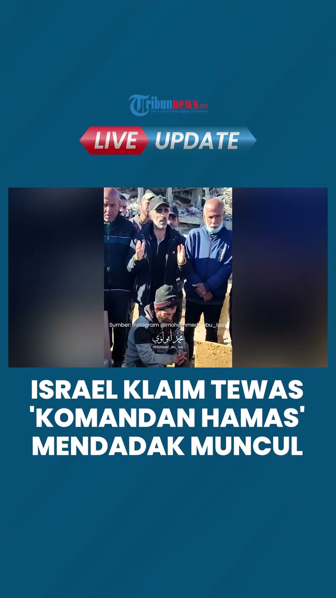 Komandan Hamas, Hussein Fayyad Mendadak Muncul ke Publik seusai Diisukan Tewas Dibunuh Israel