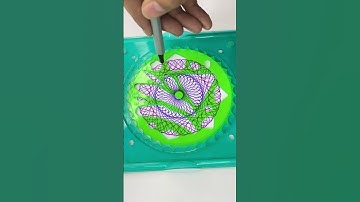 ASMR Spirograph Patterns: Relaxing Visuals for Calm and Focus! #shorts #spirograph #art #asmr #2024