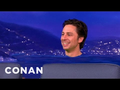 Zach Braff Shows Off How He Got Monkiefied For "Oz the Great & Powerful" - CONAN on TBS