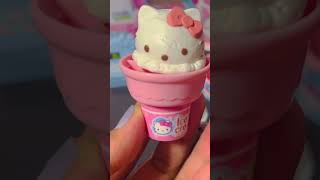 Yum yum Hello Kitty Vanilla Ice Cream | asmr