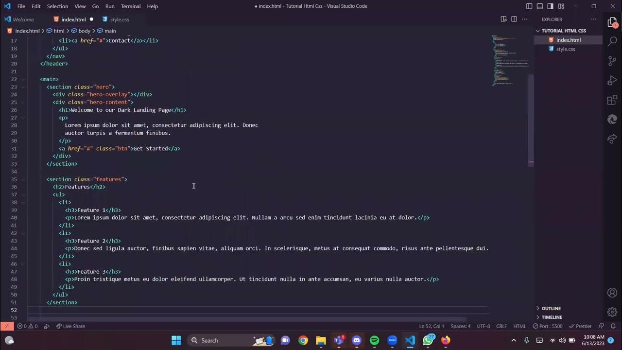Membuat Landing Page Menggunakan HTML CSS dengan Bantuan Chat GPT - YouTube