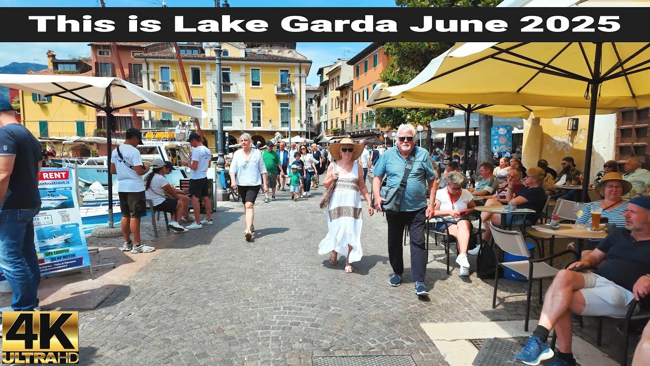 Malcesine in Summer 4K | Beauty & Crowds on Lake Garda