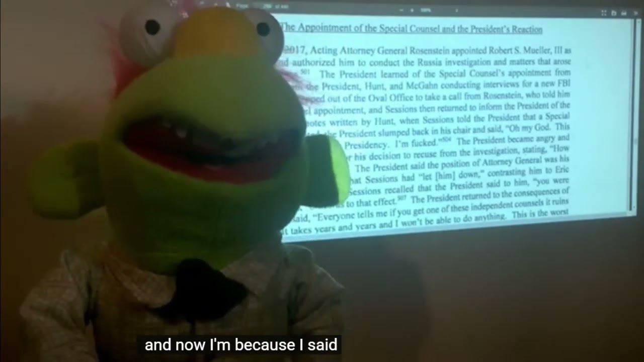 Mueller Report - The President said F***