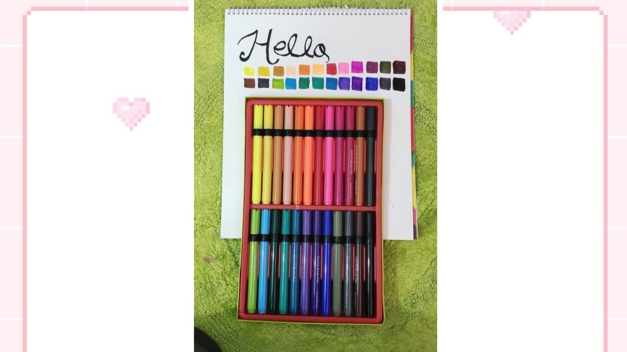 Camlin brush pens review YouTube
