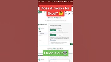 How to use Ai with excel? Imagine asking an Al to write your Excel formulas...would that work?