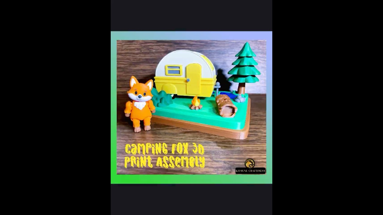 Camping Fox 3D Print Assembly 