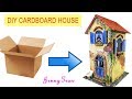 How to Build a Cardboard House using DAS clay and Acrylic paints