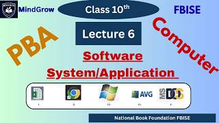 PBA | Types of Software| System & Application Software | Class 9th & 10th Computer Practical | FBISE